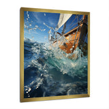 Sailboat Dynamic Contrasts - Boat Sailing Canvas Wall Art