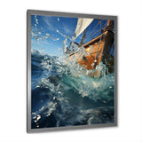 Sailboat Dynamic Contrasts - Boat Sailing Canvas Wall Art