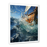 Sailboat Dynamic Contrasts - Boat Sailing Canvas Wall Art