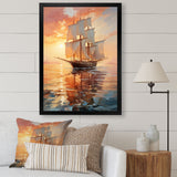 Sailboat Ethereal Waters I - Boat Sailing Canvas Wall Art