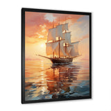 Sailboat Ethereal Waters I - Boat Sailing Canvas Wall Art