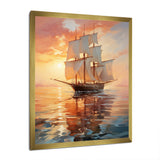 Sailboat Ethereal Waters I - Boat Sailing Canvas Wall Art