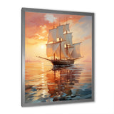 Sailboat Ethereal Waters I - Boat Sailing Canvas Wall Art