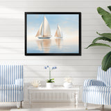 Sailboat Harmonious Tides I - Boat Sailing Canvas Wall Art