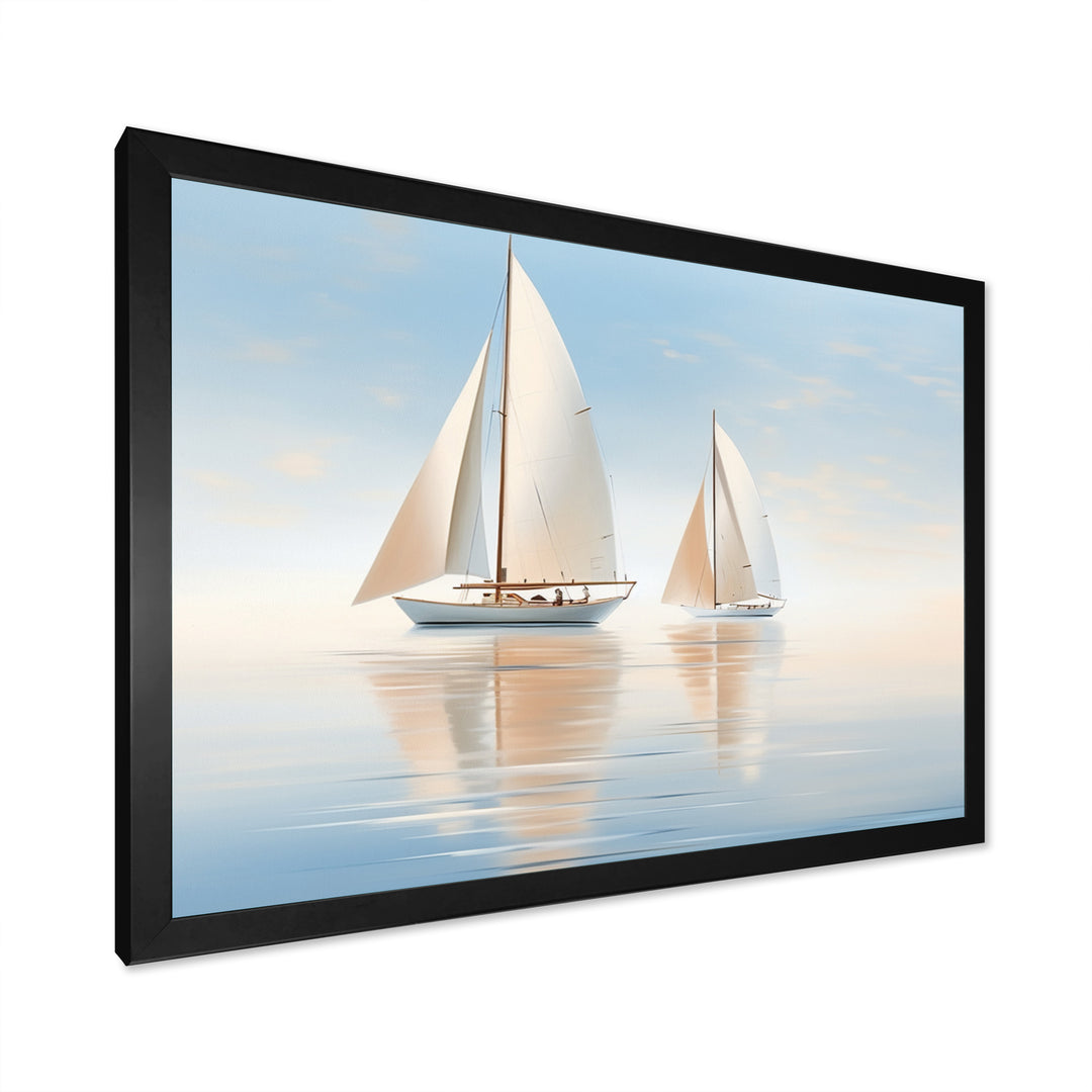 Sailboat Harmonious Tides I - Boat Sailing Canvas Wall Art