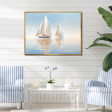 Sailboat Harmonious Tides I - Boat Sailing Canvas Wall Art