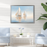 Sailboat Harmonious Tides I - Boat Sailing Canvas Wall Art
