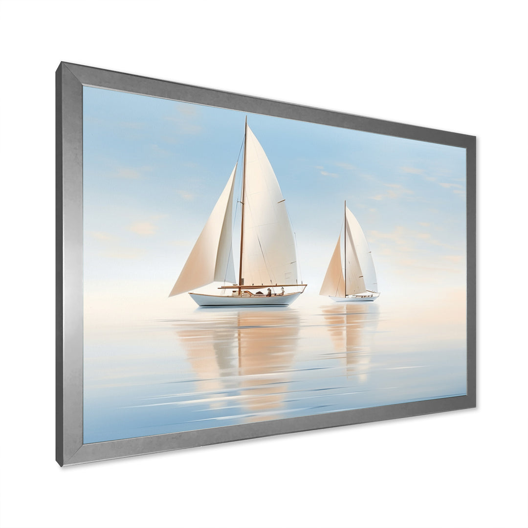 Sailboat Harmonious Tides I - Boat Sailing Canvas Wall Art