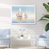 Sailboat Harmonious Tides I - Boat Sailing Canvas Wall Art