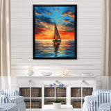 Sailboat Luminous Horizons I - Boat Sailing Canvas Wall Art