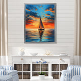 Sailboat Luminous Horizons I - Boat Sailing Canvas Wall Art