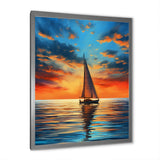 Sailboat Luminous Horizons I - Boat Sailing Canvas Wall Art