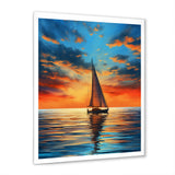 Sailboat Luminous Horizons I - Boat Sailing Canvas Wall Art