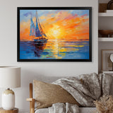 Sailboat Maritime Impressions - Boat Sailing Canvas Wall Art