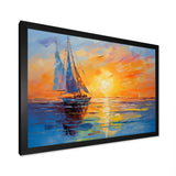 Sailboat Maritime Impressions - Boat Sailing Canvas Wall Art