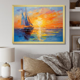 Sailboat Maritime Impressions - Boat Sailing Canvas Wall Art