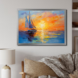Sailboat Maritime Impressions - Boat Sailing Canvas Wall Art