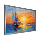 Sailboat Maritime Impressions - Boat Sailing Canvas Wall Art