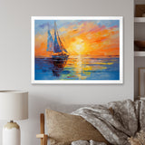 Sailboat Maritime Impressions - Boat Sailing Canvas Wall Art