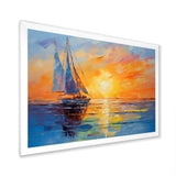 Sailboat Maritime Impressions - Boat Sailing Canvas Wall Art