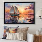 Sailboat Maritime Melody I - Boat Sailing Canvas Wall Art