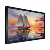 Sailboat Maritime Melody I - Boat Sailing Canvas Wall Art