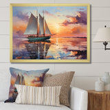 Sailboat Maritime Melody I - Boat Sailing Canvas Wall Art
