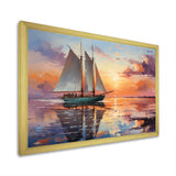 Sailboat Maritime Melody I - Boat Sailing Canvas Wall Art