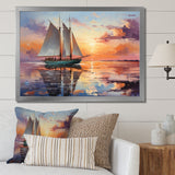 Sailboat Maritime Melody I - Boat Sailing Canvas Wall Art
