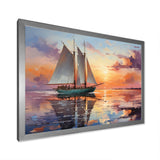 Sailboat Maritime Melody I - Boat Sailing Canvas Wall Art