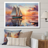Sailboat Maritime Melody I - Boat Sailing Canvas Wall Art