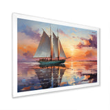 Sailboat Maritime Melody I - Boat Sailing Canvas Wall Art