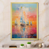 Sailboat Sail Away - Boat Sailing Canvas Wall Art