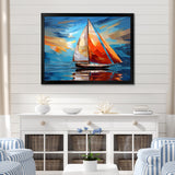 Sailboat Sailing Melodies I - Boat Sailing Canvas Wall Art