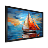Sailboat Sailing Melodies I - Boat Sailing Canvas Wall Art
