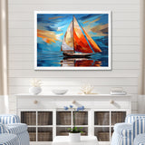 Sailboat Sailing Melodies I - Boat Sailing Canvas Wall Art