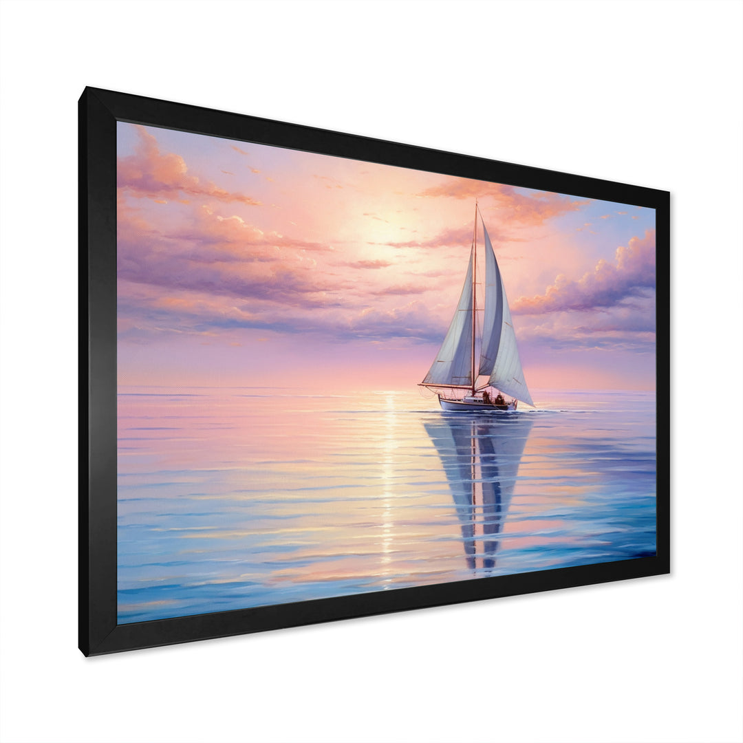 Sailboat Sailing Serenade I - Boat Sailing Canvas Wall Art