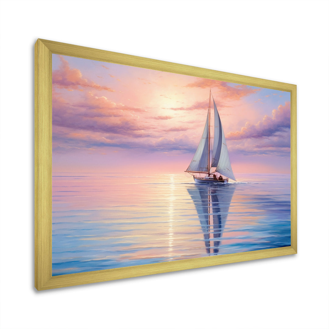 Sailboat Sailing Serenade I - Boat Sailing Canvas Wall Art