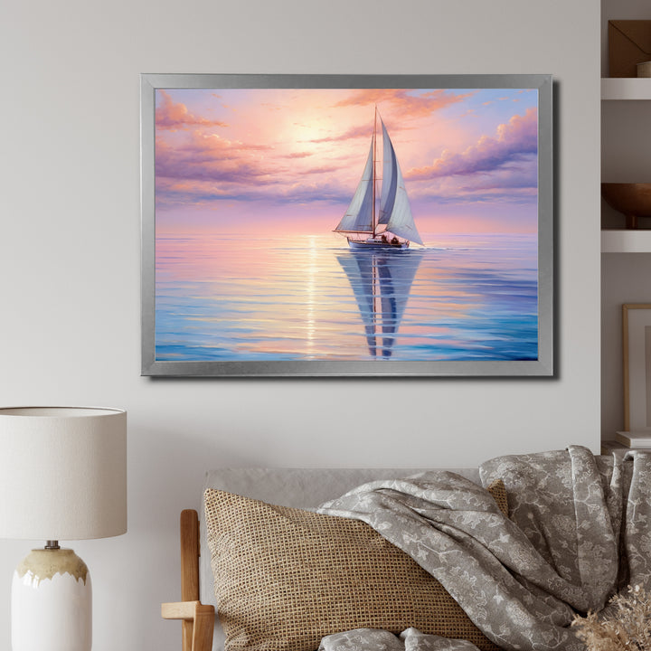 Sailboat Sailing Serenade I - Boat Sailing Canvas Wall Art