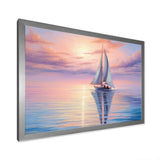 Sailboat Sailing Serenade I - Boat Sailing Canvas Wall Art