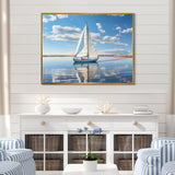 Sailboat Sailing Serenity I - Boat Sailing Canvas Wall Art