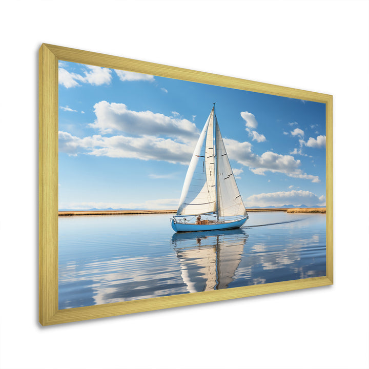 Sailboat Sailing Serenity I - Boat Sailing Canvas Wall Art