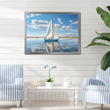 Sailboat Sailing Serenity I - Boat Sailing Canvas Wall Art