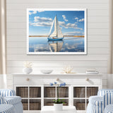 Sailboat Sailing Serenity I - Boat Sailing Canvas Wall Art