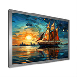 Sailboat Sailing Through Time I - Boat Sailing Canvas Wall Art