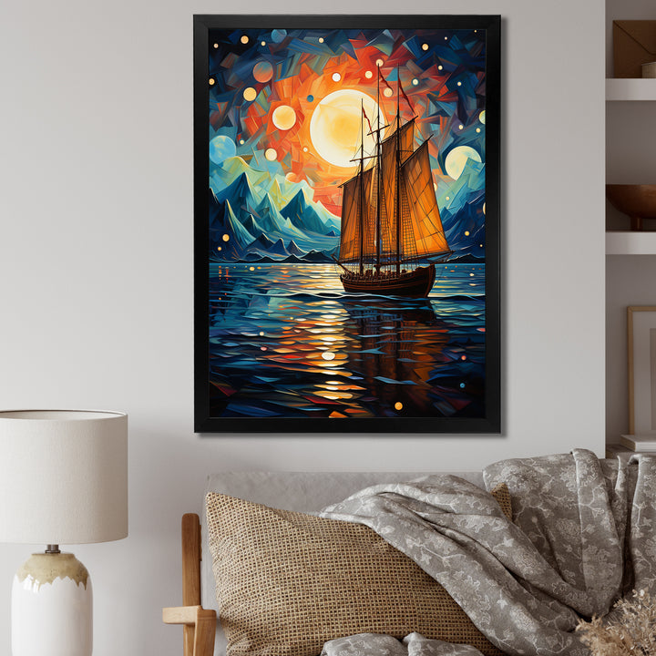Sailboat Seafaring Dreams I - Boat Sailing Canvas Wall Art