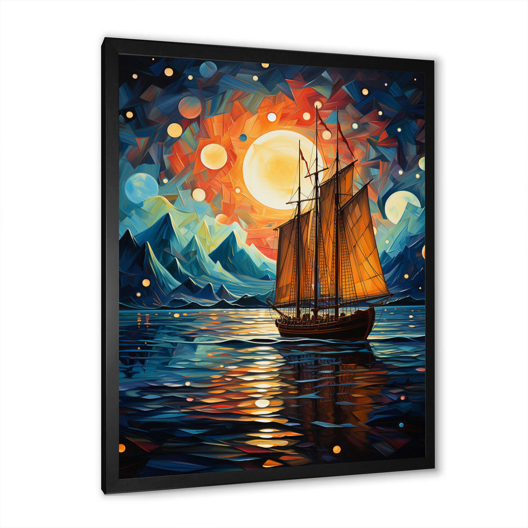Sailboat Seafaring Dreams I - Boat Sailing Canvas Wall Art