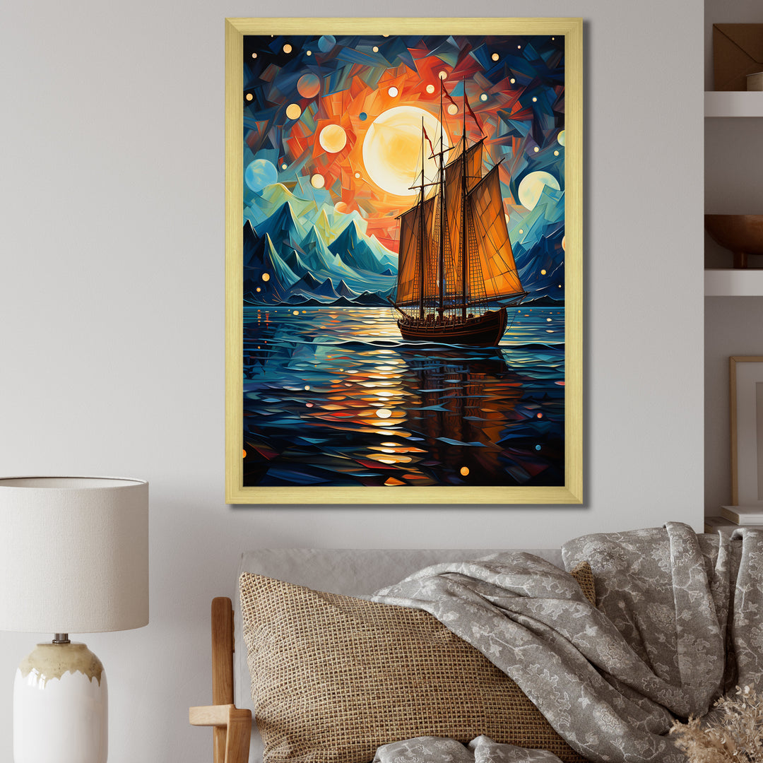 Sailboat Seafaring Dreams I - Boat Sailing Canvas Wall Art