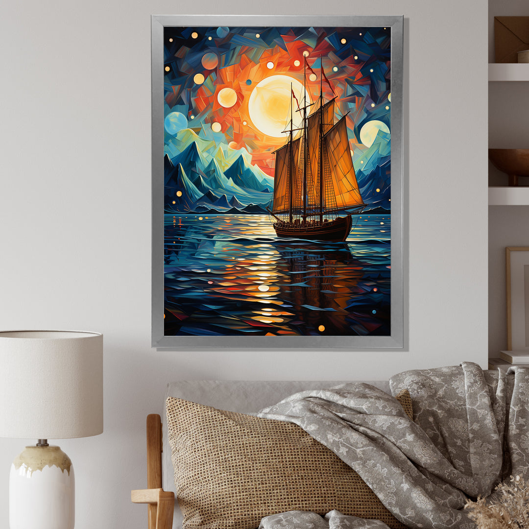 Sailboat Seafaring Dreams I - Boat Sailing Canvas Wall Art