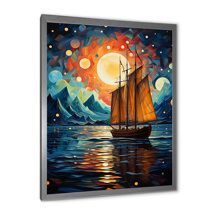 Sailboat Seafaring Dreams I - Boat Sailing Canvas Wall Art